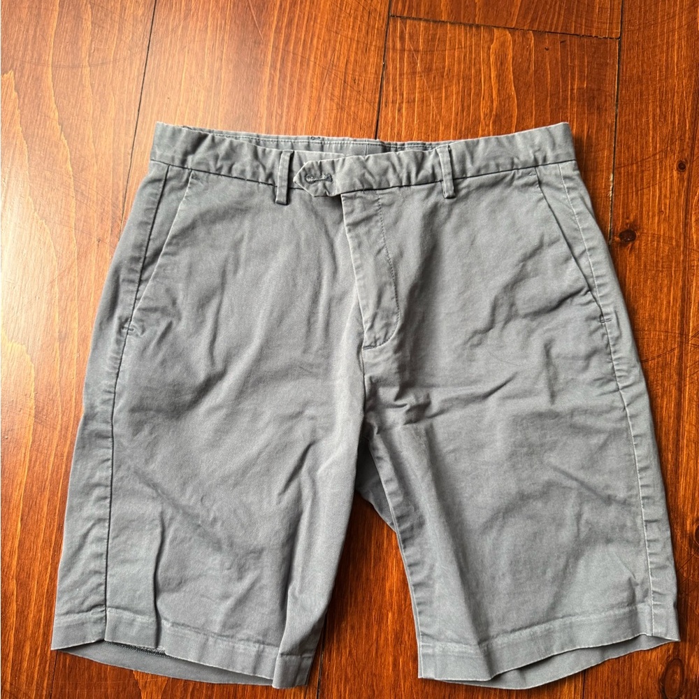 Reiss Charcoal Flat Front Men's Shorts